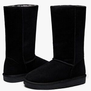 Jeossy Women's Genuine Suede Leather Mid Calf Snow Boots. NWT size 9